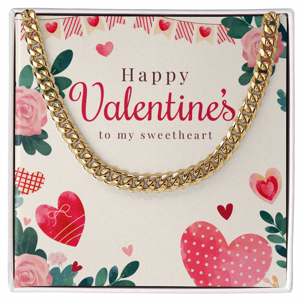 Valentine's Cuban Link Chain