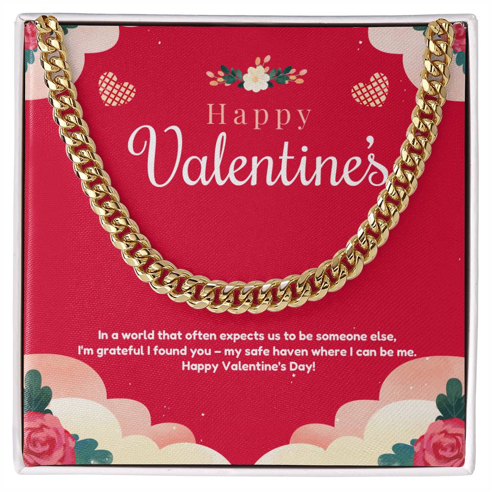 My valentine Cuban Link Chain