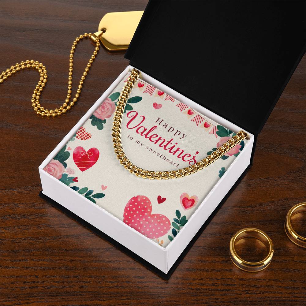 Valentine's Cuban Link Chain