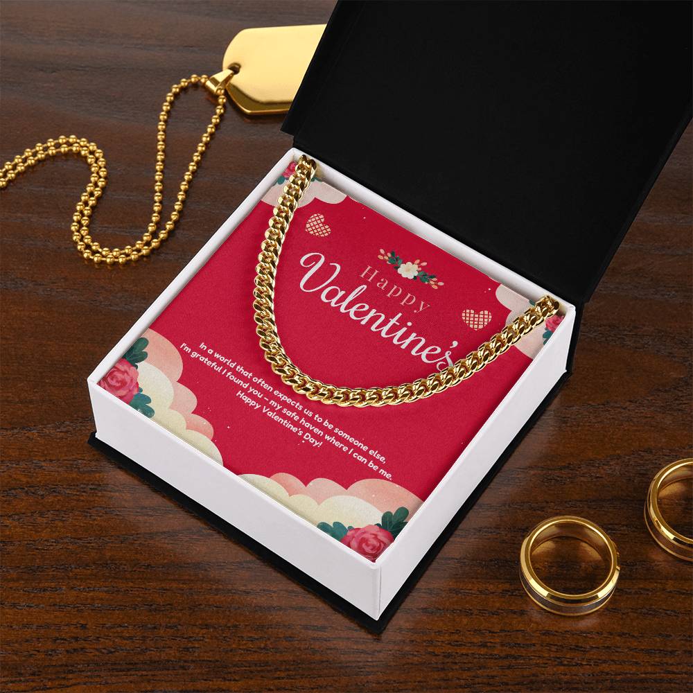 My valentine Cuban Link Chain