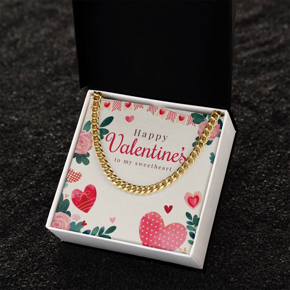 Valentine's Cuban Link Chain