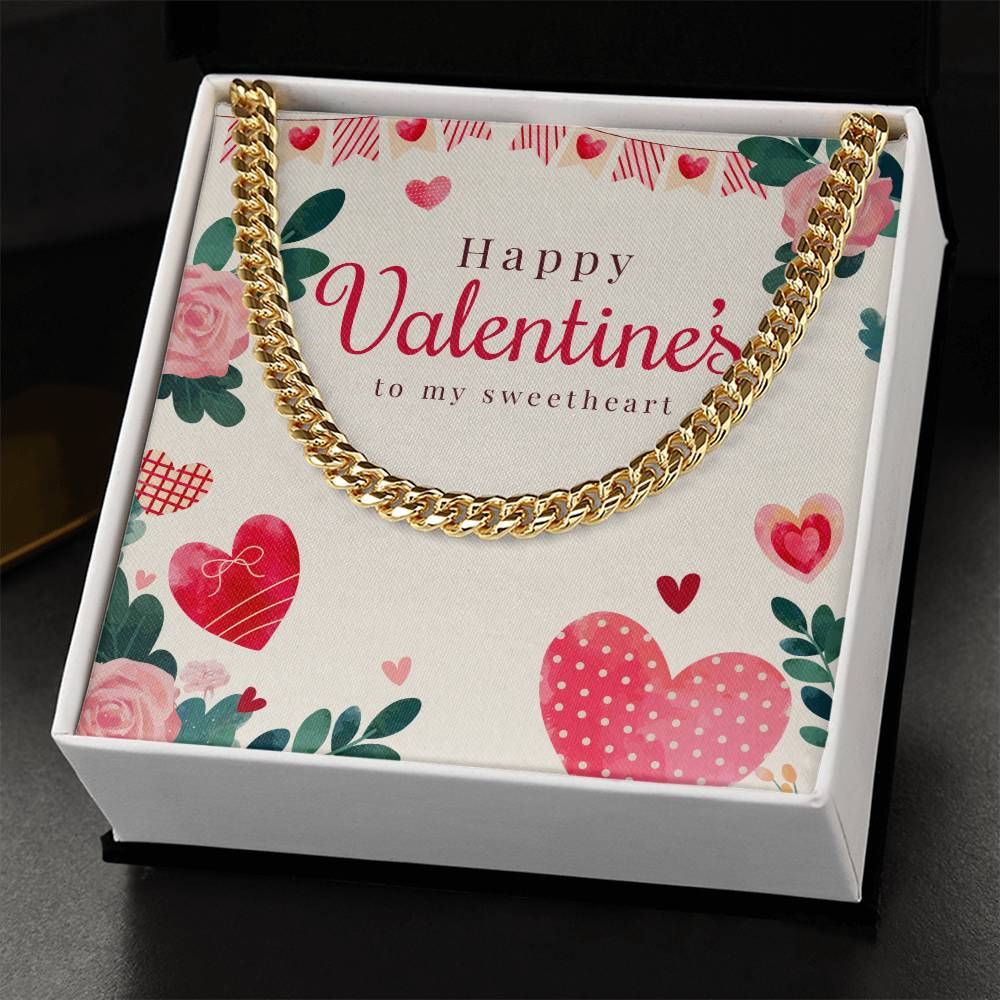 Valentine's Cuban Link Chain