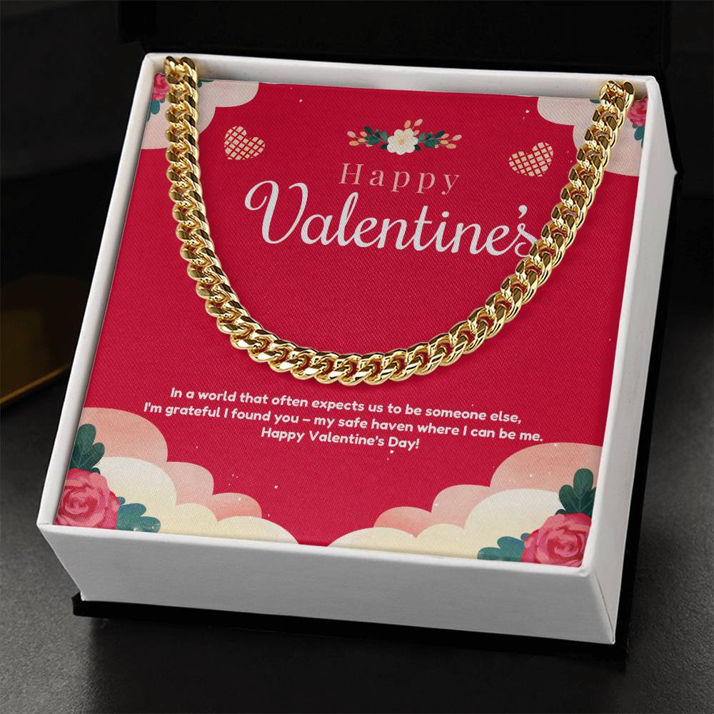 My valentine Cuban Link Chain