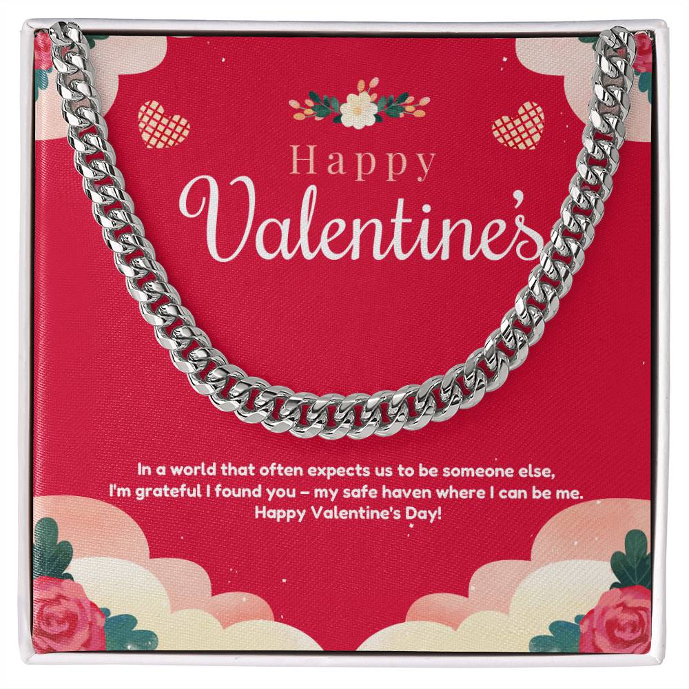 My valentine Cuban Link Chain