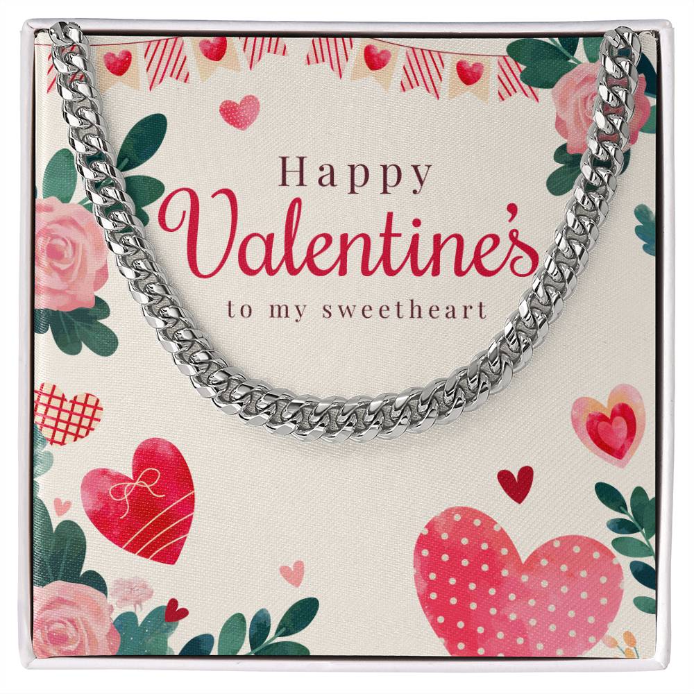 Valentine's Cuban Link Chain