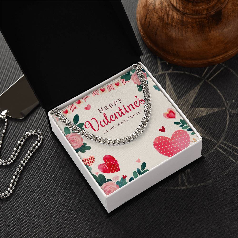 Valentine's Cuban Link Chain