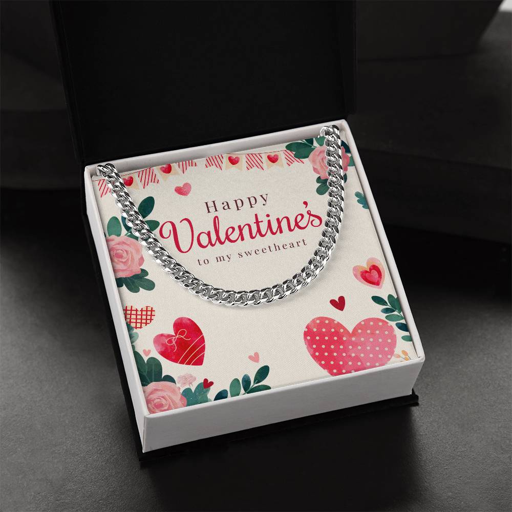 Valentine's Cuban Link Chain