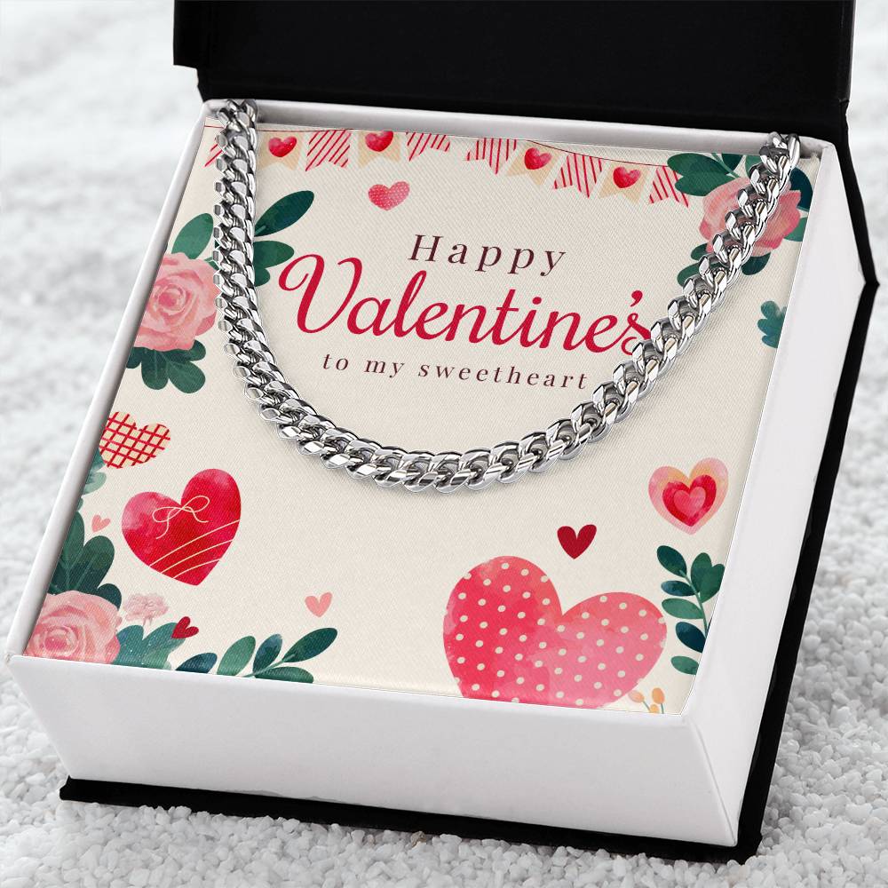 Valentine's Cuban Link Chain