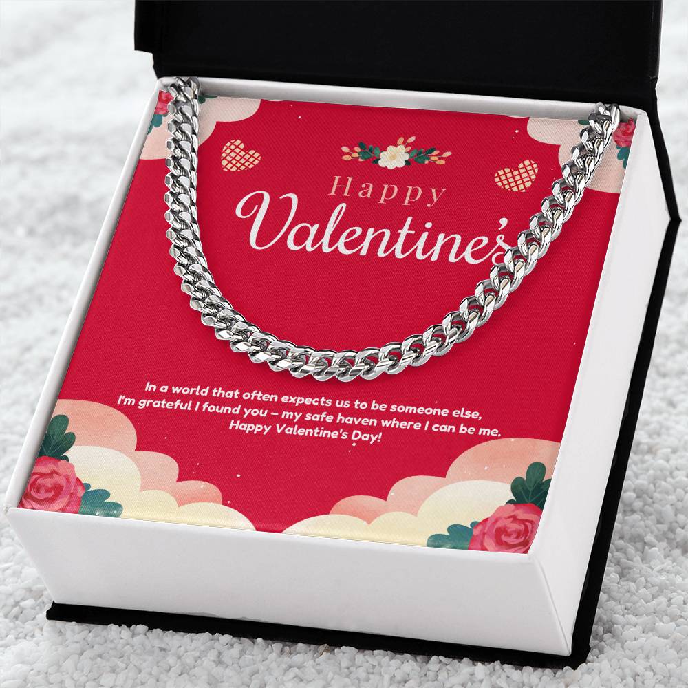 My valentine Cuban Link Chain