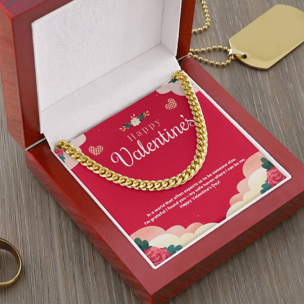 My valentine Cuban Link Chain