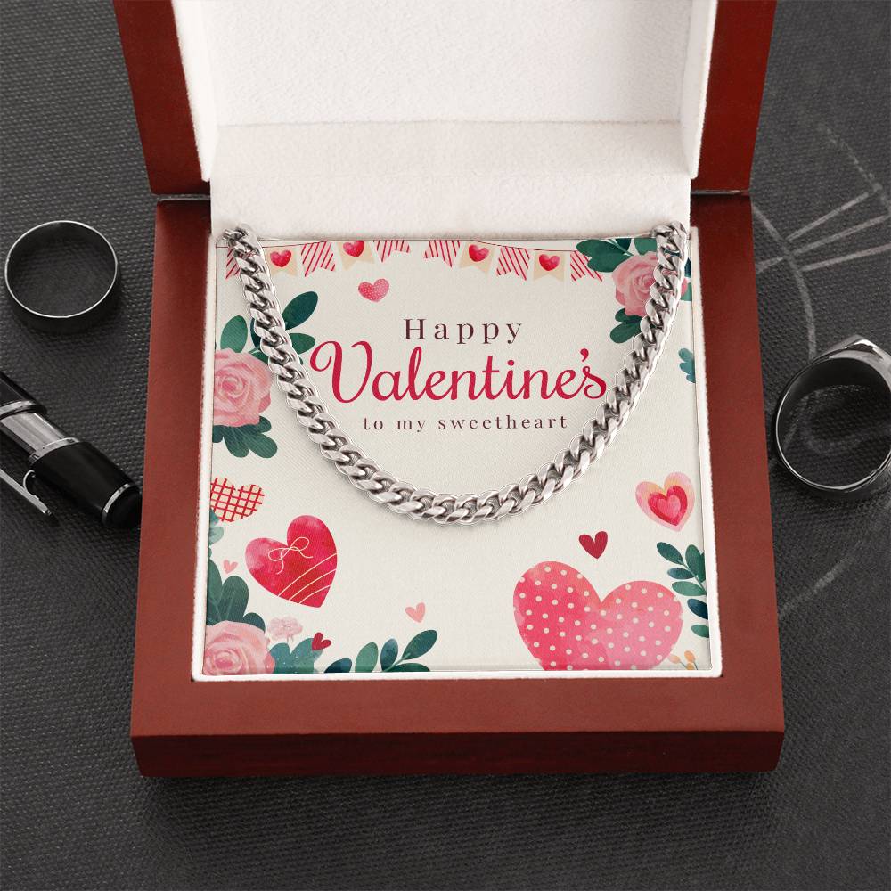 Valentine's Cuban Link Chain