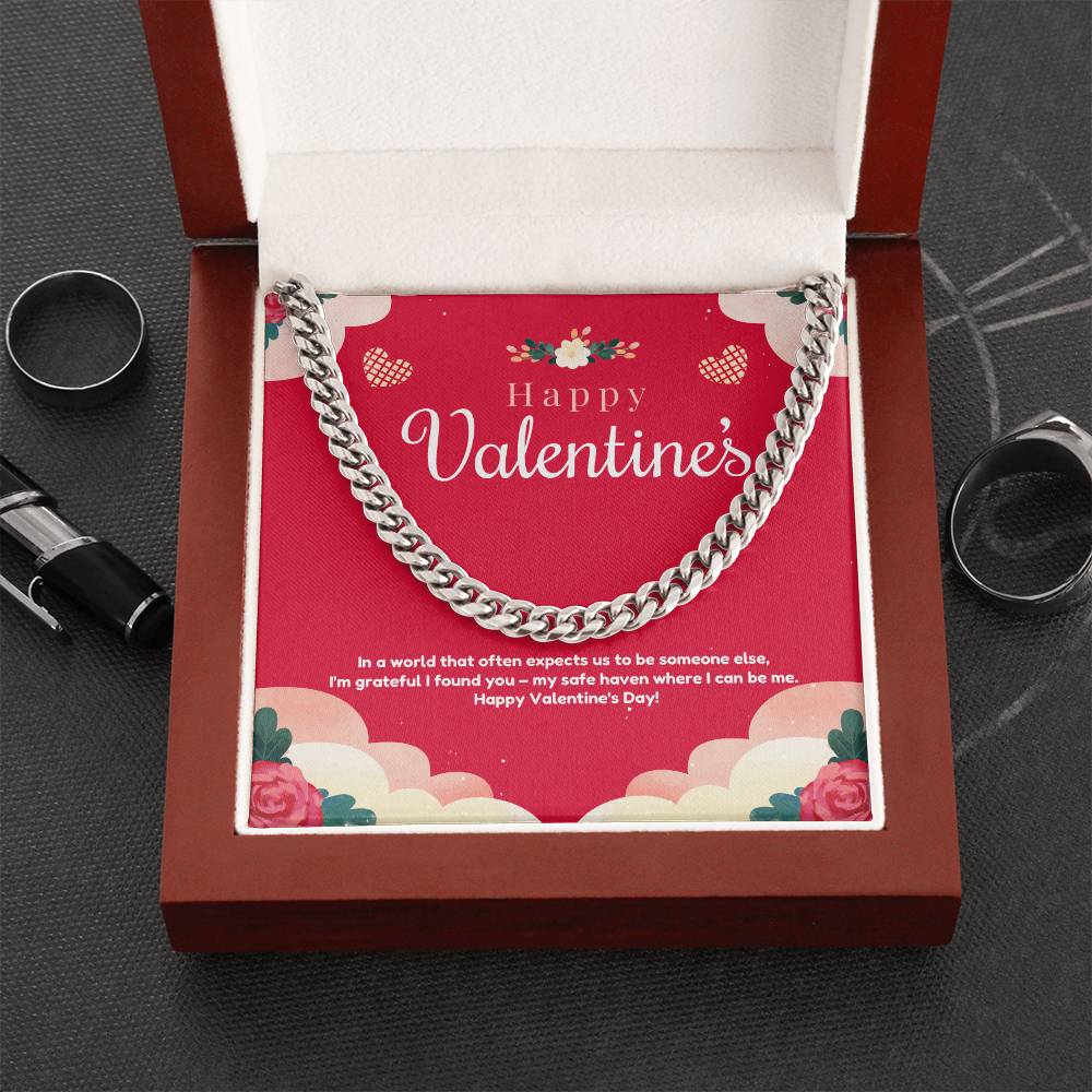 My valentine Cuban Link Chain