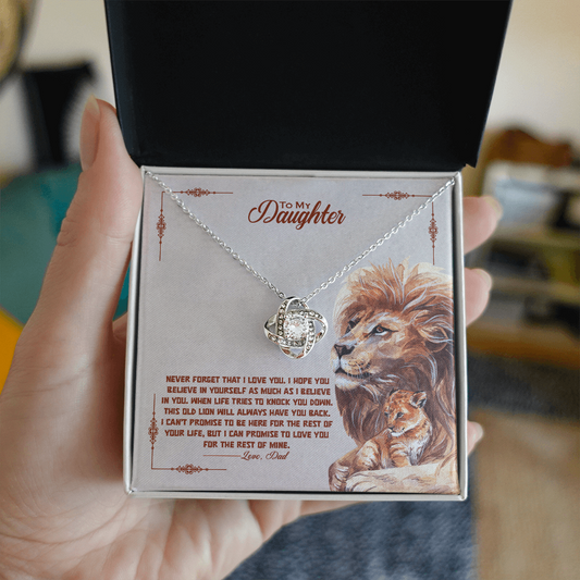 Love Knot Necklace - To My Daughter