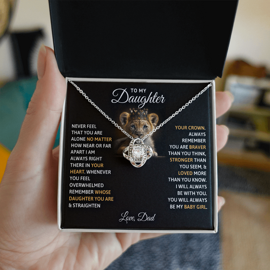 Love Knot Necklace - To My Daughter