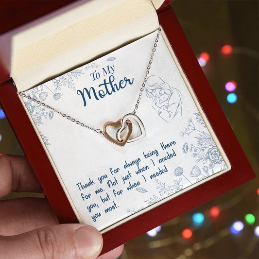 Interlocking Hearts Necklace - Mother's Day
