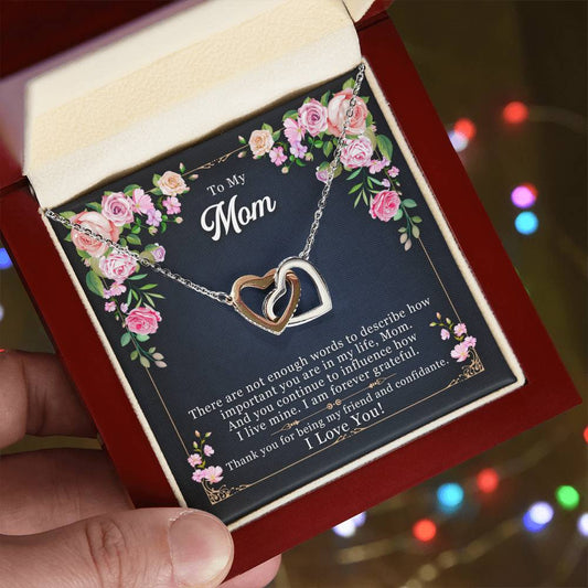 Interlocking Hearts Necklace - Mother's Day