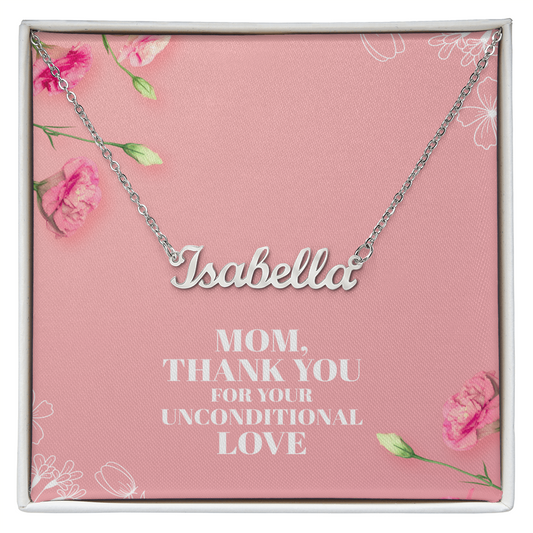 Custom Name Necklace - Mother's Day