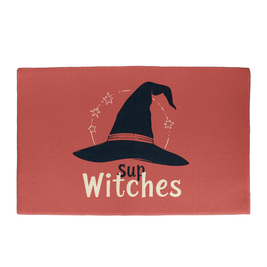 Sup Witches Welcome Mat Halloween Edition