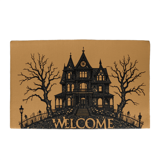 Haunted House Welcome Mat Halloween Edition