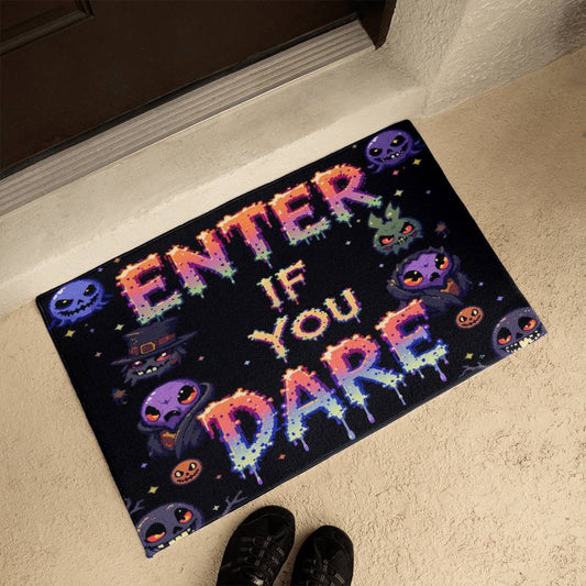 Entre If You Dare Welcome Mat Halloween Edition
