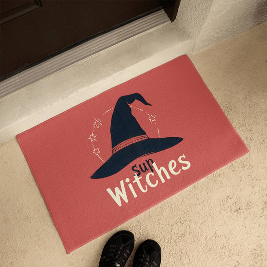 Sup Witches Welcome Mat Halloween Edition