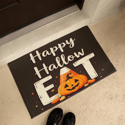 Happy Hallow-EAT Welcome Mat Halloween Edition