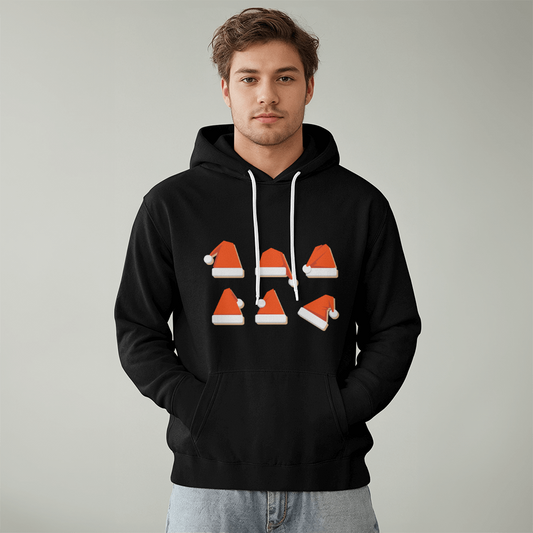Santa Hat Pullover Fleece Hoodie Christmas Edition