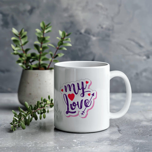 My Love White Ceramic Mug