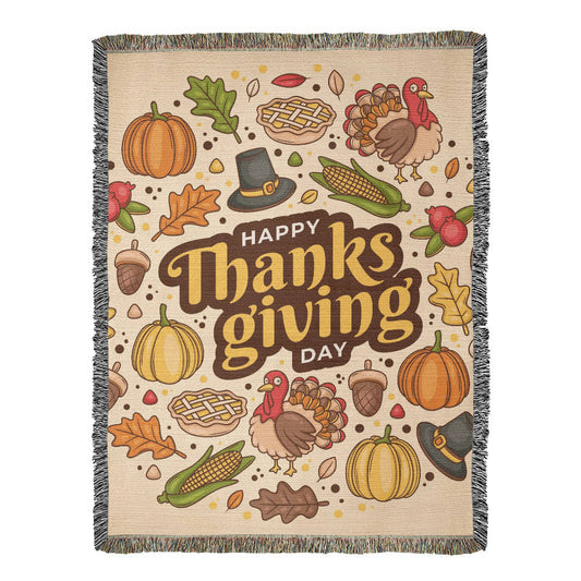 Woven Blanket Thanksgiving Edition