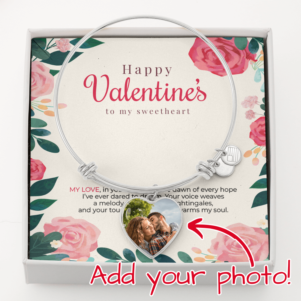 Personalized Luxury Heart Bangle