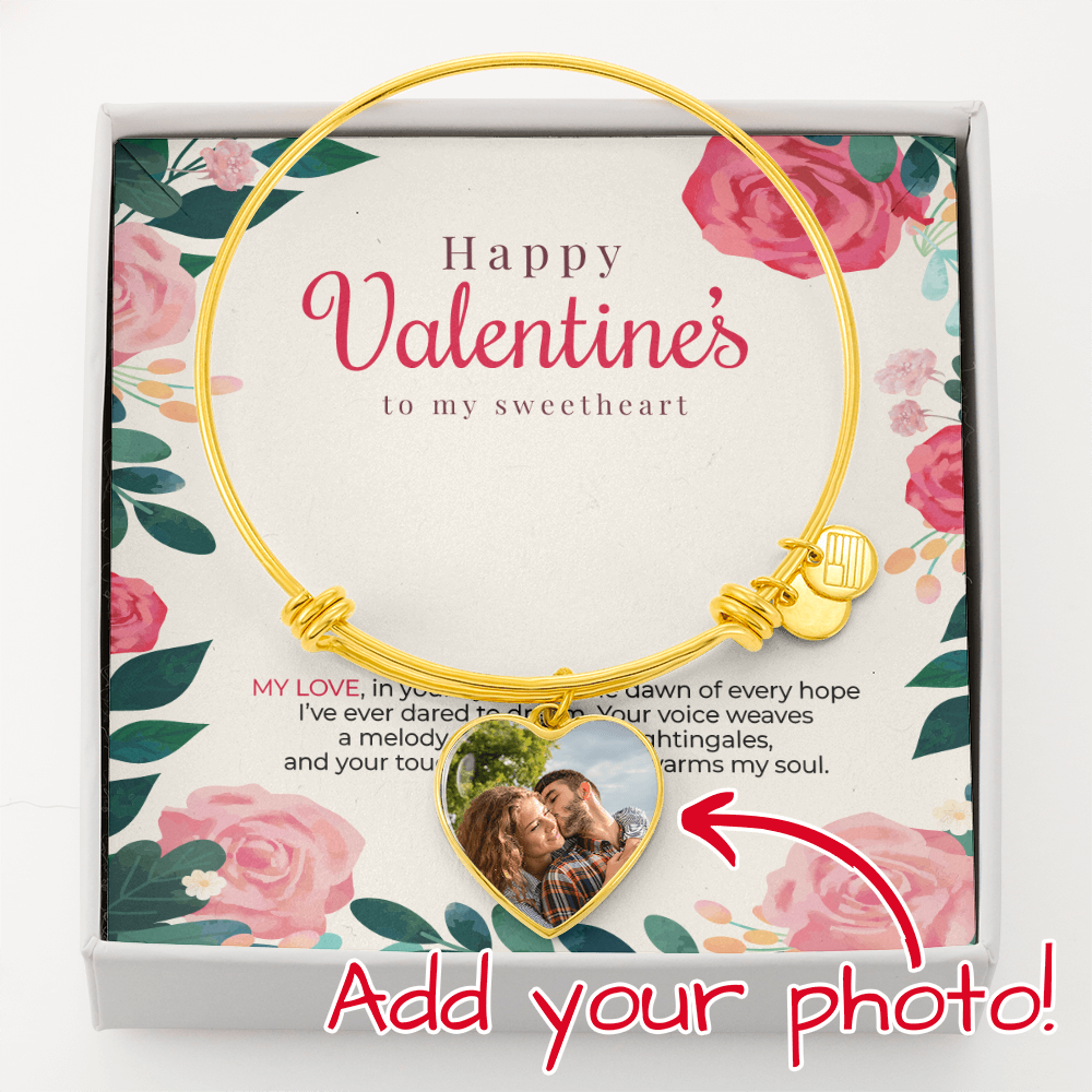 Personalized Luxury Heart Bangle